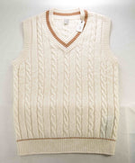 $545 ELEVENTY - Cable Knit WOOL/CASHMERE *CRICKET* Sweater Vest - Medium