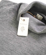 $875 ELEVENTY - Colorblock Gray Ivory *PLATINUM* Wool Turtleneck Sweater - M