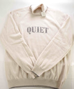 $1,095 ELEVENTY - Neutral/Camel Ribbed *PLATINUM* Wool Turtleneck Sweater - M