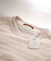 $695 ELEVENTY - Neutral / Ivory Crewneck Nautical Stripe ATHLEISURE Sweater - M