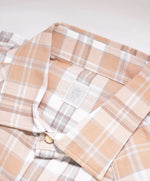 $495 ELEVENTY - *SNAP FRONT*  Neutral Cotton Dress Shirt - L (41)