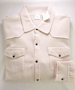 $1,495 ELEVENTY - *PURE CASHMERE* Snap Button Shirt/Jacket Sweater - M