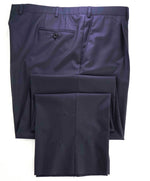 $1,050 BRIONI - **Super 160's** SILK LINED Navy Blue Dress Pants - 40W