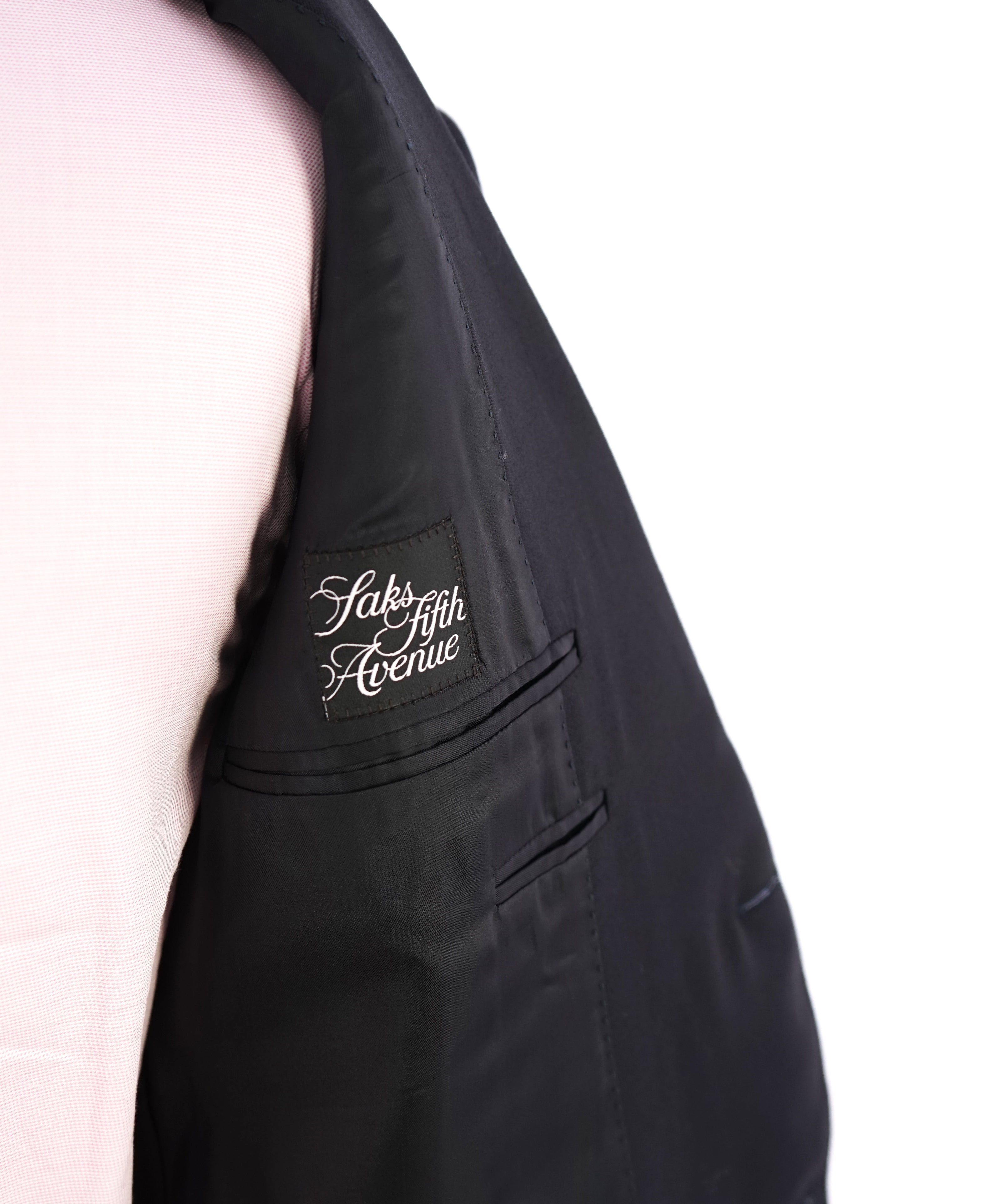 CANALI - *CLOSET STAPLE*  Solid Navy Blue Notch Lapel Blazer - 42L