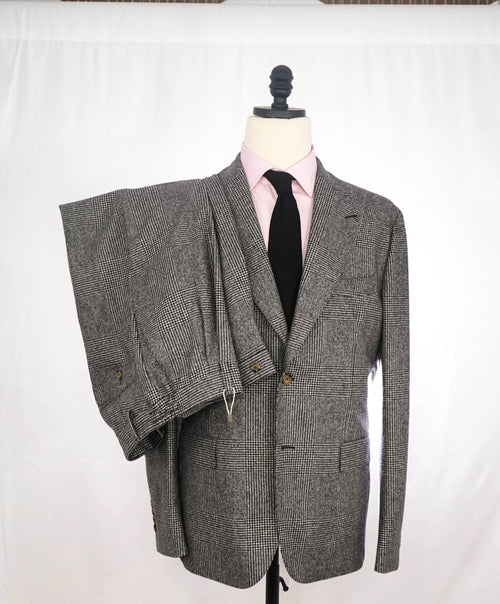 $1,895 ELEVENTY - Gray Flannel Pure Wool PEAK LAPEL Suit - 44 US (54EU)
