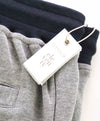 $595 ELEVENTY - Athleisure Cotton Navy/Gray Sweatpants With Suede Tabs - XL