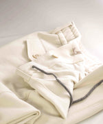 $995 ELEVENTY - JOGGER *PIQUE* Ivory Cotton Dress Pants- 32W