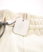 $995 ELEVENTY - JOGGER *PIQUE* Ivory Cotton Dress Pants- 32W