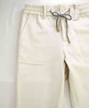 $995 ELEVENTY - JOGGER *PIQUE* Ivory Cotton Dress Pants- 32W