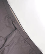 INCOTEX - Brown Birdseye Dress Pants Standard Fit Super 130’s - 42W