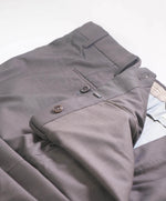 INCOTEX - Brown Birdseye Dress Pants Standard Fit Super 130’s - 42W