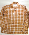 $595 ELEVENTY PLATINUM - Cotton Ivory / Camel Shirt Jacket Coat - M