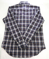 $395 ELEVENTY - Blue & White *FLANNEL* Cotton Button Down Shirt - XL