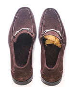$850 SALVATORE FERRAGAMO - “Magnifico” Brown Suede Slip-On Loafer - 7 D