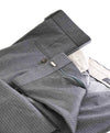 $295 HUGO BOSS - "Genesis2 " Navy / Gray Flat Front Check Plaid Dress Pants -38W