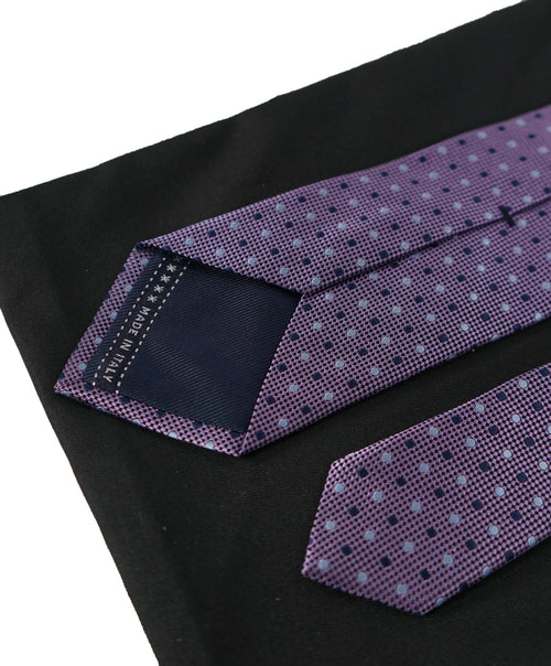 ERMENEGILDO ZEGNA - Pink & Purple Polka-Dot Tie