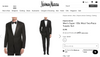 $1,995 EMPORIO ARMANI - “G LINE” 1-Btn Peak Lapel 130's Tuxedo Suit - 40S