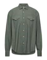 $395 ELEVENTY - Green *Snap Front* Snap Texas Style Western Shirt - L