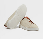 $790 ERMENEGILDO ZEGNA - COUTURE "Triple Stitch" Sneakers - 12 US (45 EU)