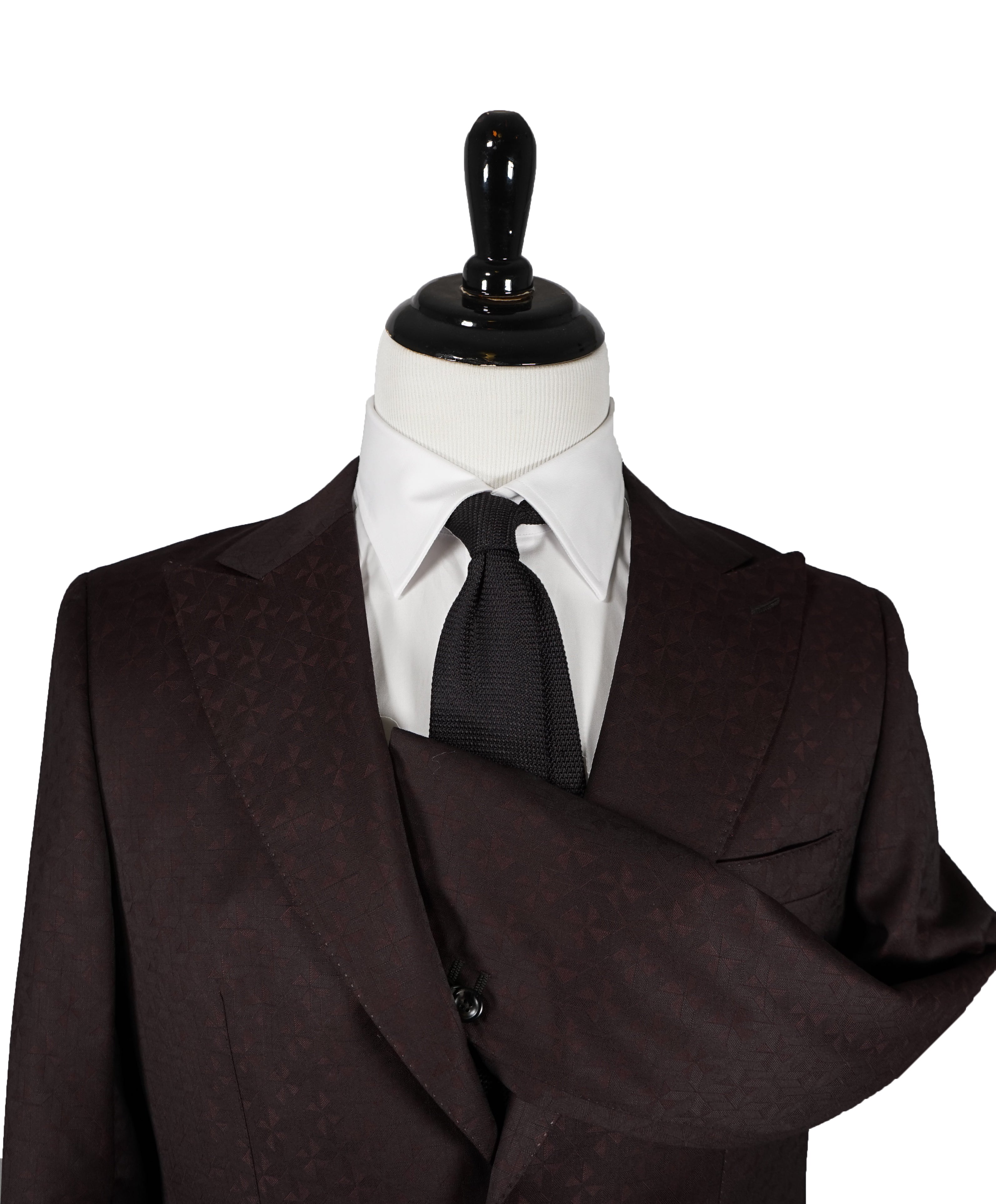 TONELLO - Wide Peak Lapel Dinner Jacket Geometric - 40R