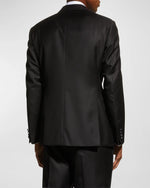 $1,995 EMPORIO ARMANI - “G LINE” 1-Btn Notch Lapel 130's Tuxedo Suit - 40R