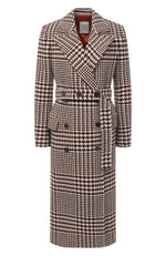 $3,200 ELEVENTY - Double-Breasted Bold Houndstooth Wool Coat - XL 10 US (46EU)