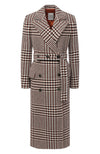 $3,200 ELEVENTY - Double-Breasted Ivory Bold Houndstooth Wool Coat - L 8US (44EU)
