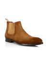 MAGNANNI - Snuff Suede Round Toe 'Rubber Sole' Chelsea Boots - 9