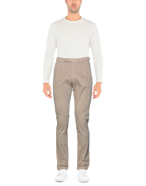 $495 ELEVENTY - *SIDE TABS* Cotton W Side Stripe Taupe Slim Casual Pants- 33W