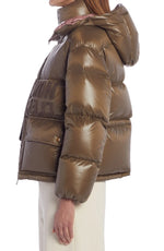 $2,095 MONCLER - **2022** ABBAYE Quilted Down Puffer Jacket Coat - 4 (8-10US)