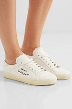 SAINT LAURENT - SL/06 Classic embroidered sneakers - – Luxe Hanger