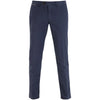 $295 ELEVENTY - Contrast Piping Navy Blue Cotton Chino Pants - 30W