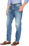 ELEVENTY - "Baggy" Premium Blue Jeans W Logo Details & Weathered Details - 34W