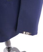 ABLA - Wide Peak Lapel Royal Blue Oxford Weave Blazer "TOM FORD STYLE" - 48R