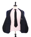 ABLA - Wide Peak Lapel Royal Blue Oxford Weave Blazer "TOM FORD STYLE" - 48R