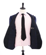 ABLA - Wide Peak Lapel Royal Blue Oxford Weave Blazer "TOM FORD STYLE" - 48R