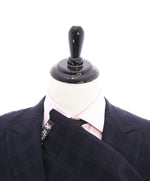 ABLA - Wide Peak Lapel Tonal Plaid Check Blazer "TOM FORD STYLE" - 42R