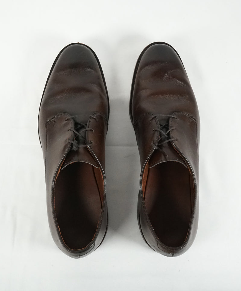 ALLEN EDMONDS - “Kenilworth” Brown Plain Vamp Oxfords - 10 D