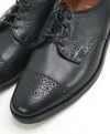 ALLEN EDMONDS - Brogue Black Cap Toe Leather Oxfords - 10.5 D