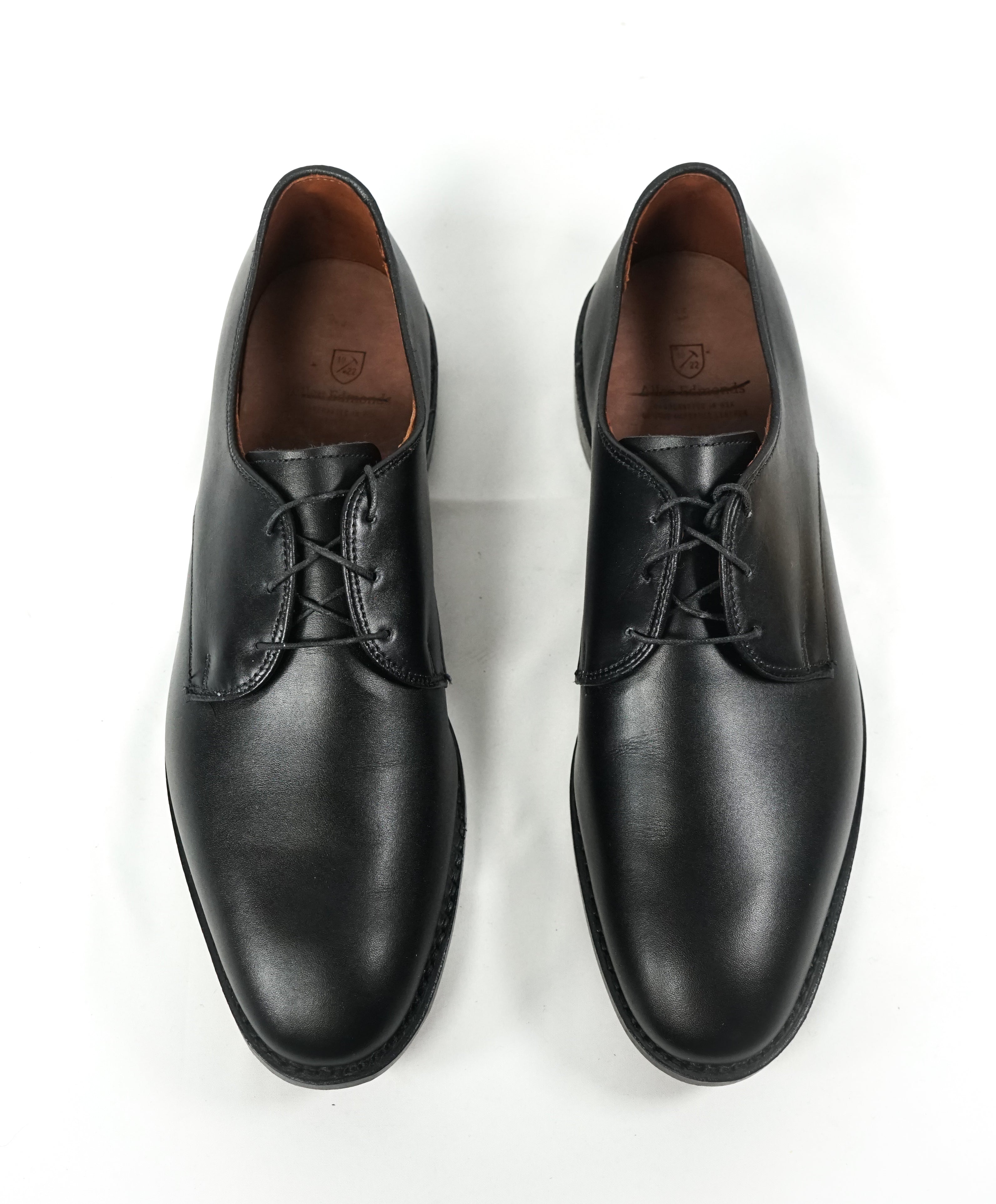 ALLEN EDMONDS - “Kenilworth” Black Plain Vamp Oxfords - 11 D