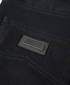 ARMANI COLLEZIONI - J15 LOGO Black Houndstooth Tipped Washed Jeans - 34W