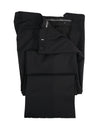 ARMANI COLLEZIONI -Solid Black Flat Front Dress Pants Pick Stitching & Coin Pocket - 39W