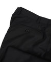 ARMANI COLLEZIONI -Solid Black Flat Front Dress Pants Pick Stitching & Coin Pocket - 39W