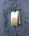 ARMANI COLLEZIONI - Blue & Navy Plaid Check Ultra Light Linen Blazer - 38R