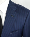 ARMANI COLLEZIONI - “Su Misura” ITALY Wool Bold Stripe Slim Suit - 38R