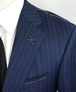 ARMANI COLLEZIONI - “Su Misura” ITALY Wool Bold Stripe Slim Suit - 38R