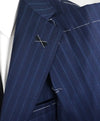ARMANI COLLEZIONI - “Su Misura” ITALY Wool Bold Stripe Slim Suit - 38R