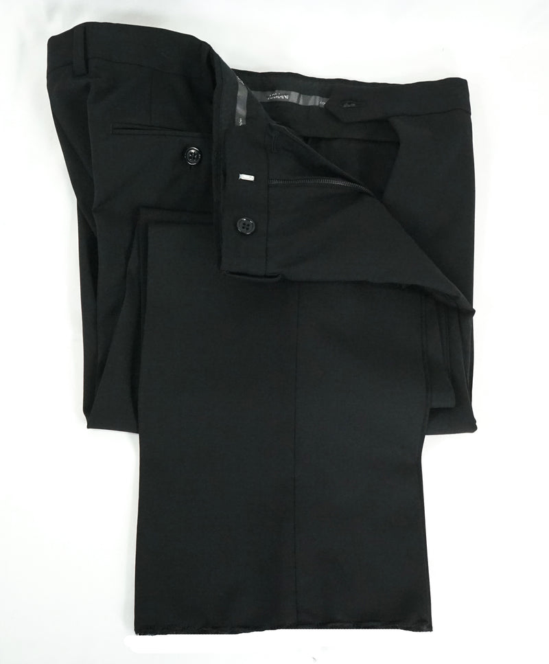 ARMANI COLLEZIONI - “M Line” Slim Black Notch Lapel Suit - 42R