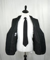 ARMANI COLLEZIONI - “M Line” Slim Black Notch Lapel Suit - 42R