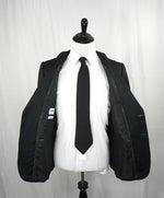 ARMANI COLLEZIONI - “M Line” Slim Black Notch Lapel Suit - 42R